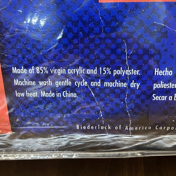 Tennessee Titans BRAND NEW VTG Deadstock Biederlack Stadium Blanket  60”x 80” - Picture 4 of 6